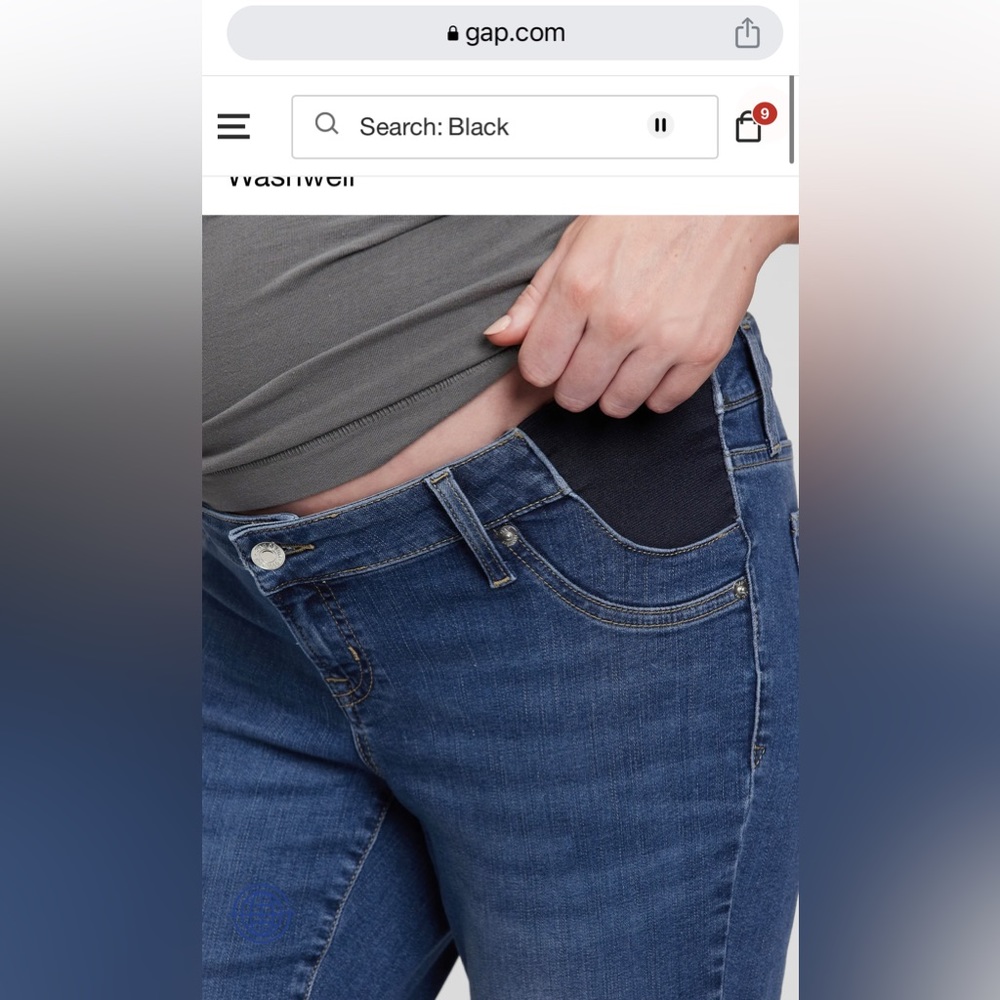 Gap maternity jeans